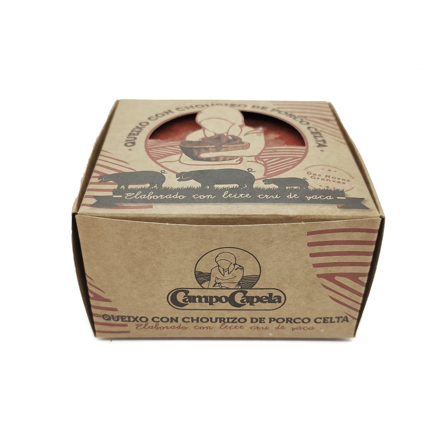 Queso con chorizo de porco celta